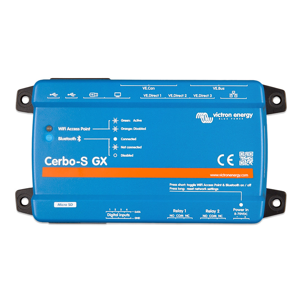 Victron Cerbo-S GX Basic Version - Limited Inputs No BMS Can Port - Boat Gear USA