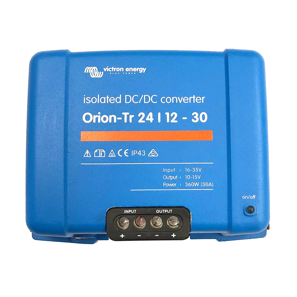 Victron Orion-TR DC-DC Converter - 24 VDC to 12 VDC - 30AMP Isolated - Boat Gear USA