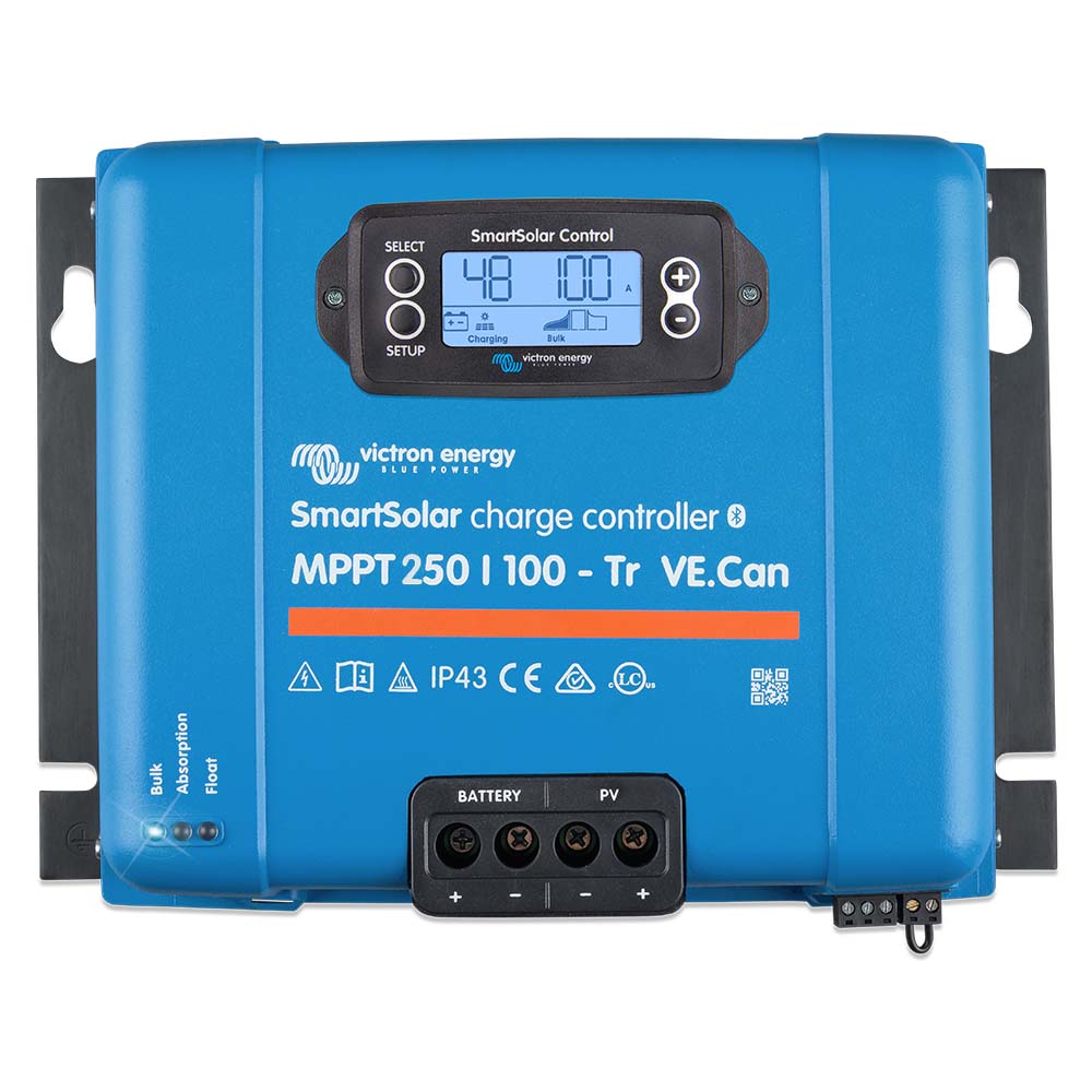 Victron SmartSolar MPPT Solar Charge Controller - 250V - 100Am- VE.CAN Port - UL Approved - Boat Gear USA