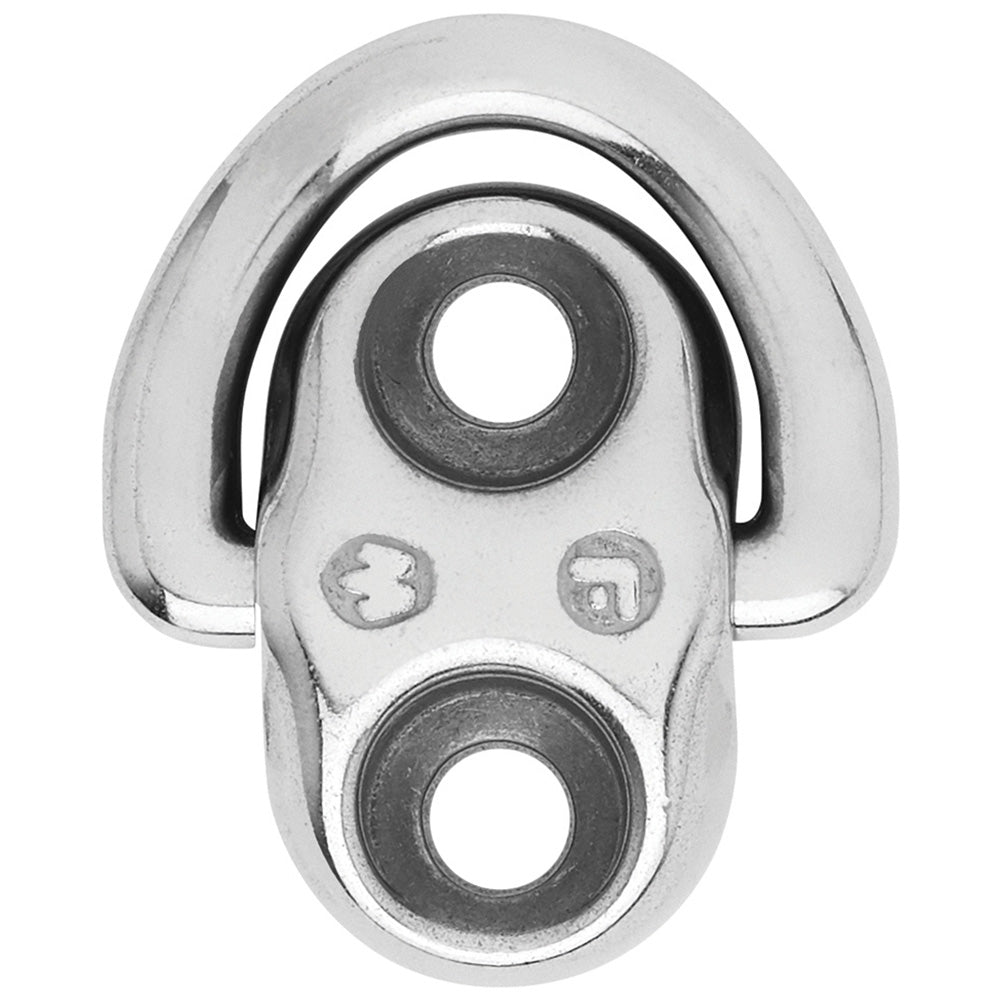 Wichard Folding Pad Eye - 6mm Diameter (15/64") - 2 Fixed Holes - Boat Gear USA