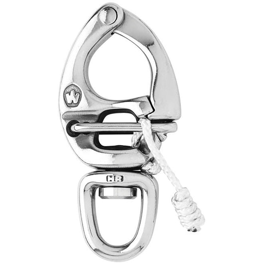 Wichard HR Quick Release Snap Shackle With Swivel Eye -110mm Length- 4-21/64" - Boat Gear USA