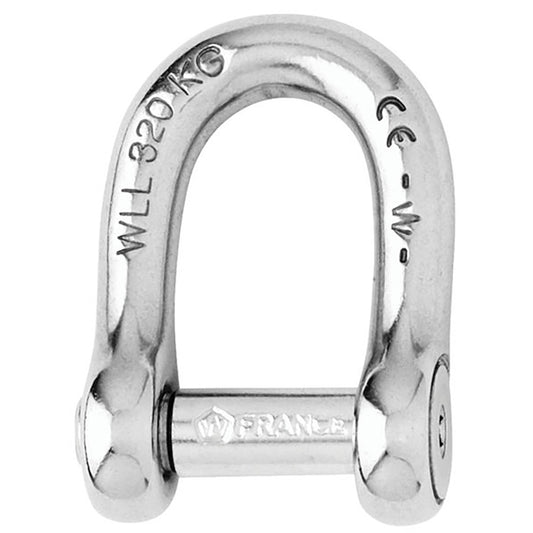 Wichard Self-Locking Allen Head Pin D Shackle - 10mm Diameter - 13/32" - Boat Gear USA