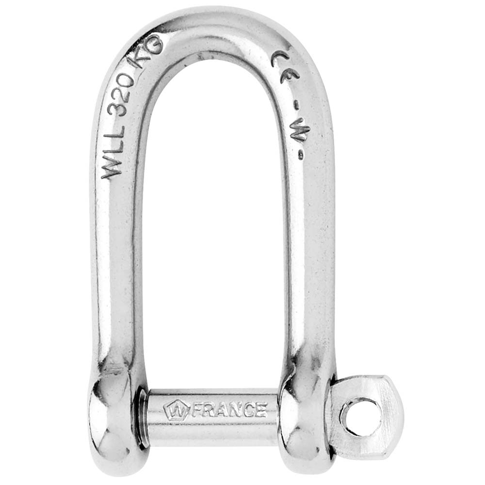 Wichard Self-Locking Long D Shackle - Diameter 6mm - 1/4" - Boat Gear USA