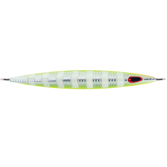 Williamson Kensaki 120 Jig - 5.25" - 4.25oz - UV Chartreuse Glow Zebra - Boat Gear USA