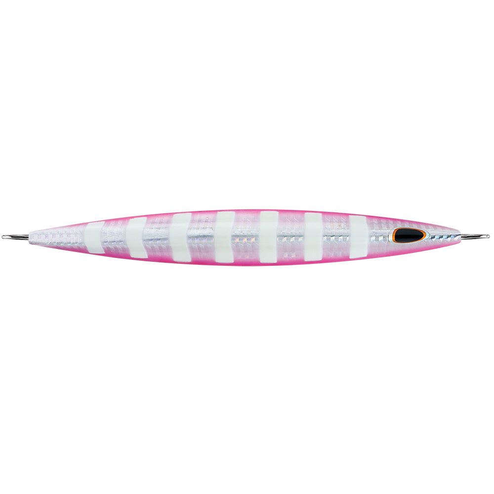 Williamson Kensaki 280 Jig - 7.25" - 9-7/8oz - Silver Pink Zebra - Boat Gear USA