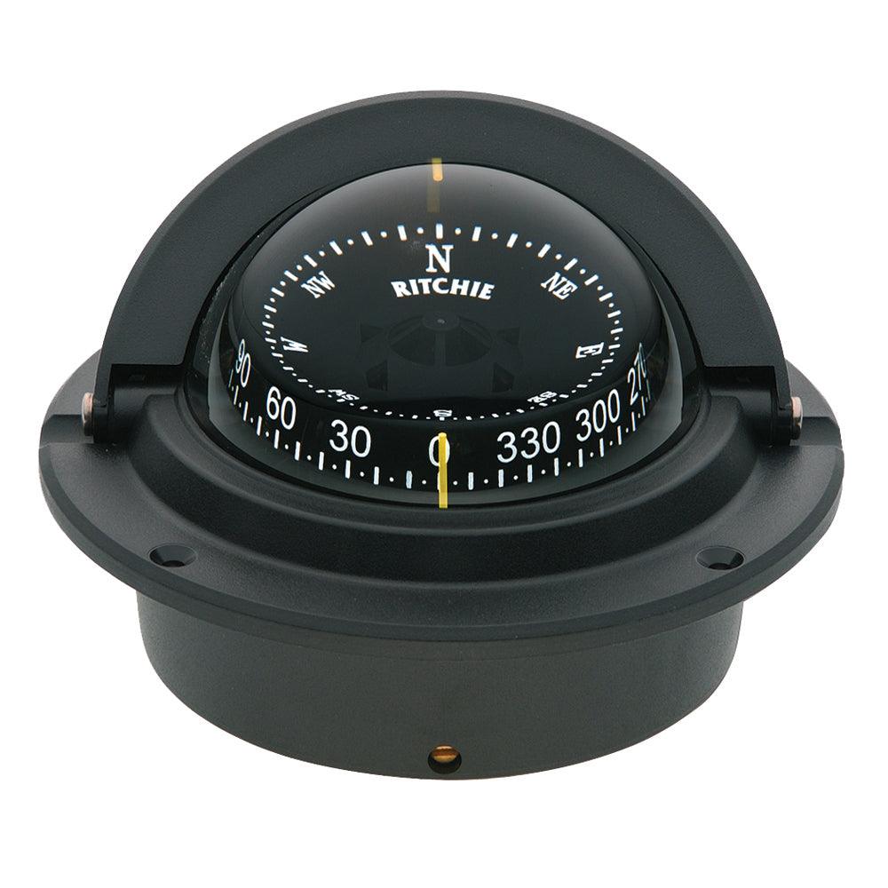 Ritchie F-83 Voyager Compass - Flush Mount - Black - Boat Gear USA