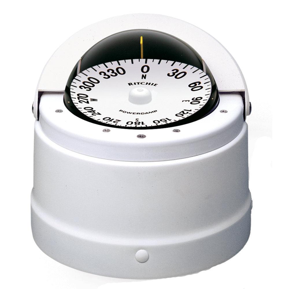 Ritchie DNW-200 Navigator Compass - Binnacle Mount - White - Boat Gear USA