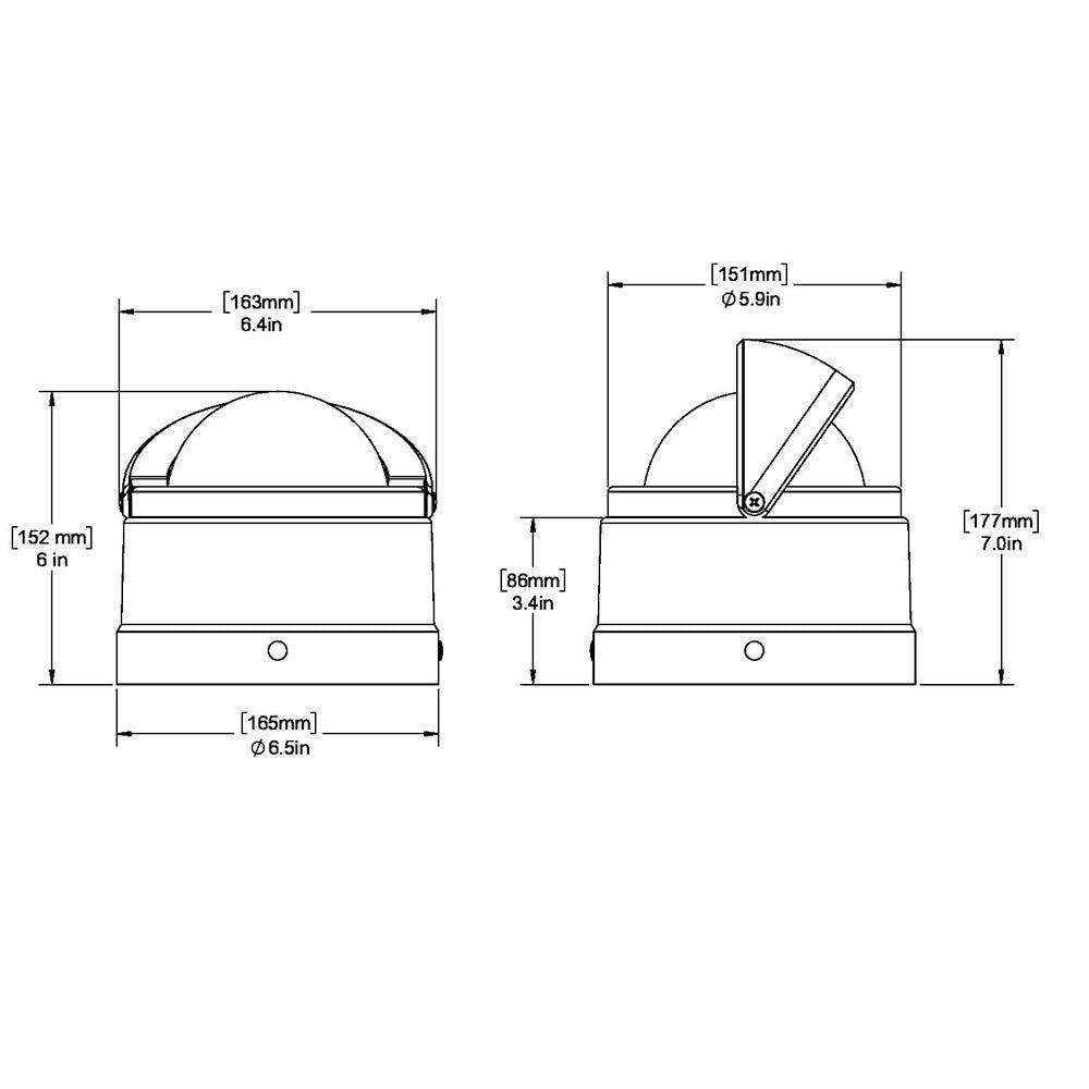 Ritchie DNW-200 Navigator Compass - Binnacle Mount - White - Boat Gear USA