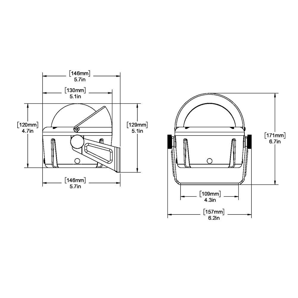 Ritchie HB-740 Helmsman Compass - Bracket Mount - Black - Boat Gear USA