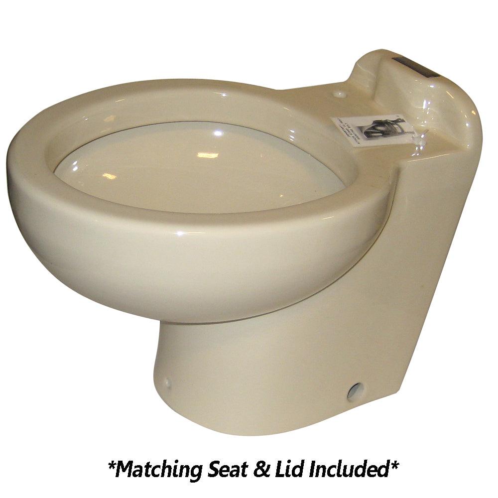 Raritan Marine Elegance - Household Style - Bone - Fresh or Saltwater - Smart Toilet Control - 12v - Boat Gear USA