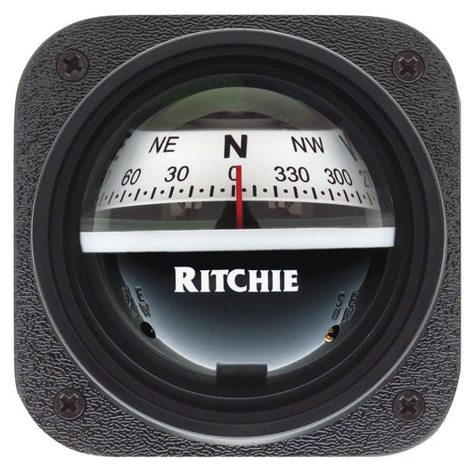 Ritchie V-527 Kayak Compass - Bulkhead Mount - White Dial - Boat Gear USA