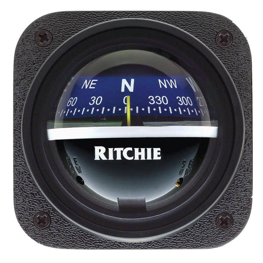 Ritchie V-537B Explorer Compass - Bulkhead Mount - Blue Dial - Boat Gear USA