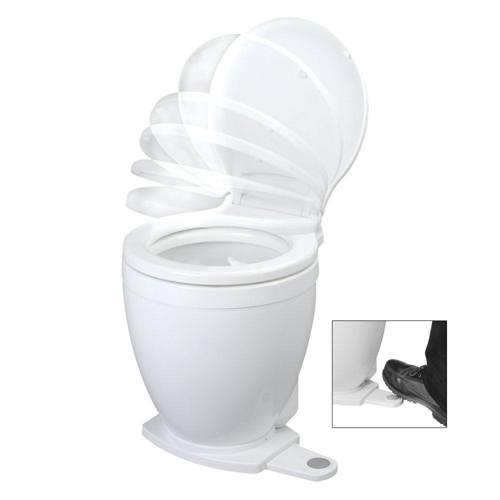 Jabsco Lite Flush Electric 12V Toilet w/Footswitch - Boat Gear USA