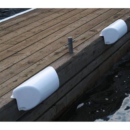 Dock Edge Dolphin Dockside Bumper 7" x 16" Straight - White - Boat Gear USA