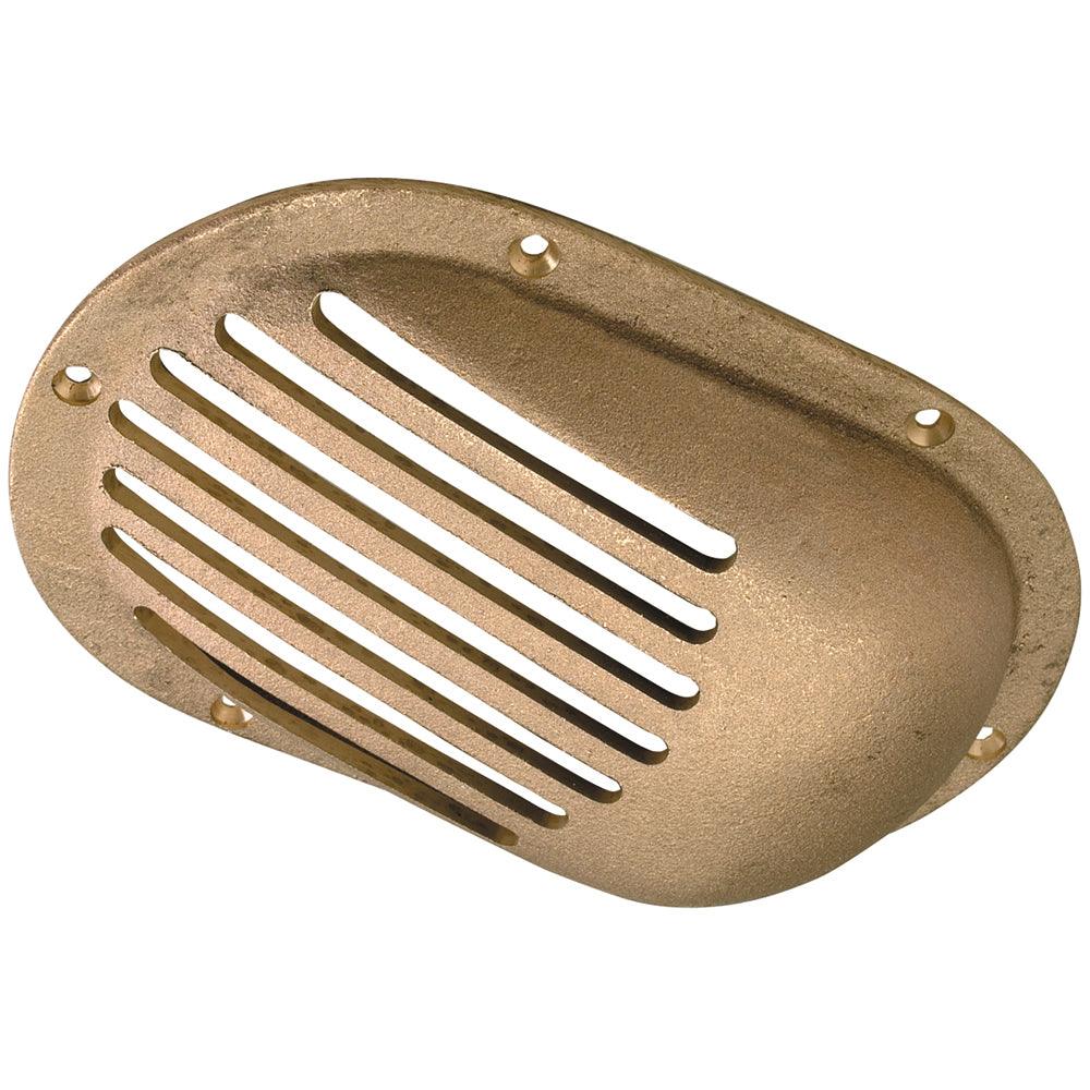 Perko 6-1/4" x 4-1/4" Scoop Strainer Bronze MADE IN THE USA - Boat Gear USA