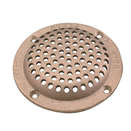 Perko 3-1/2" Round Bronze Strainer MADE IN THE USA - Boat Gear USA