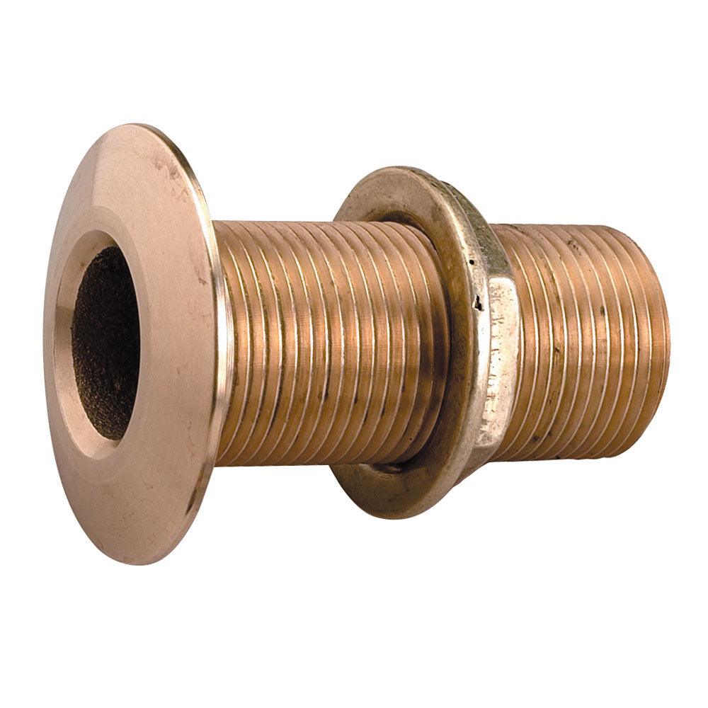 Perko 1/2" Thru-Hull Fitting w/Pipe Thread Bronze MADE IN THE USA - Boat Gear USA