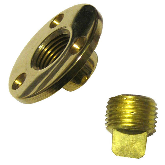 Perko Garboard Drain & Drain Plug Assy Cast Bronze/Brass MADE IN THE USA - Boat Gear USA