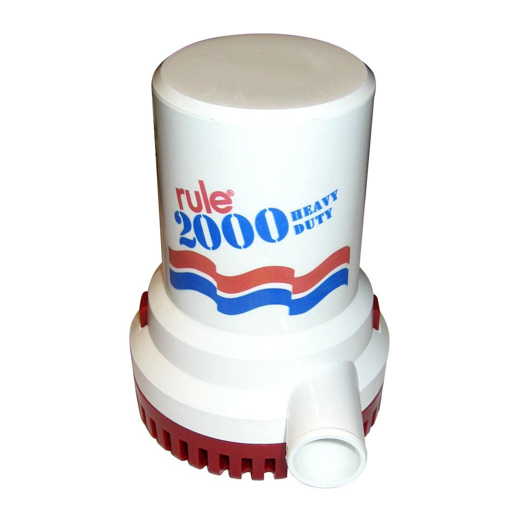 Rule 2000 G.P.H. Non-Automatic Bilge Pump - 24V - Boat Gear USA