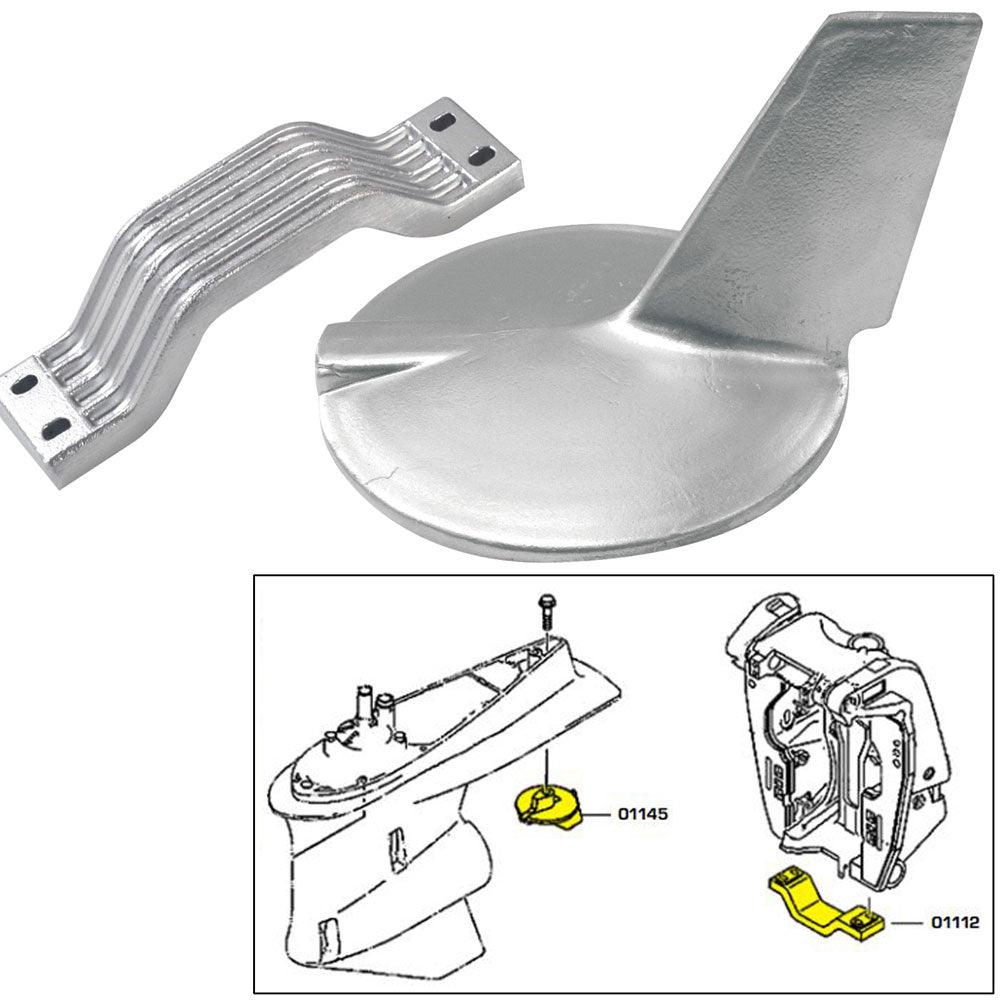 Tecnoseal Anode Kit w/Hardware - Yamaha 200-300HP Hi-Performance - Aluminum - Boat Gear USA