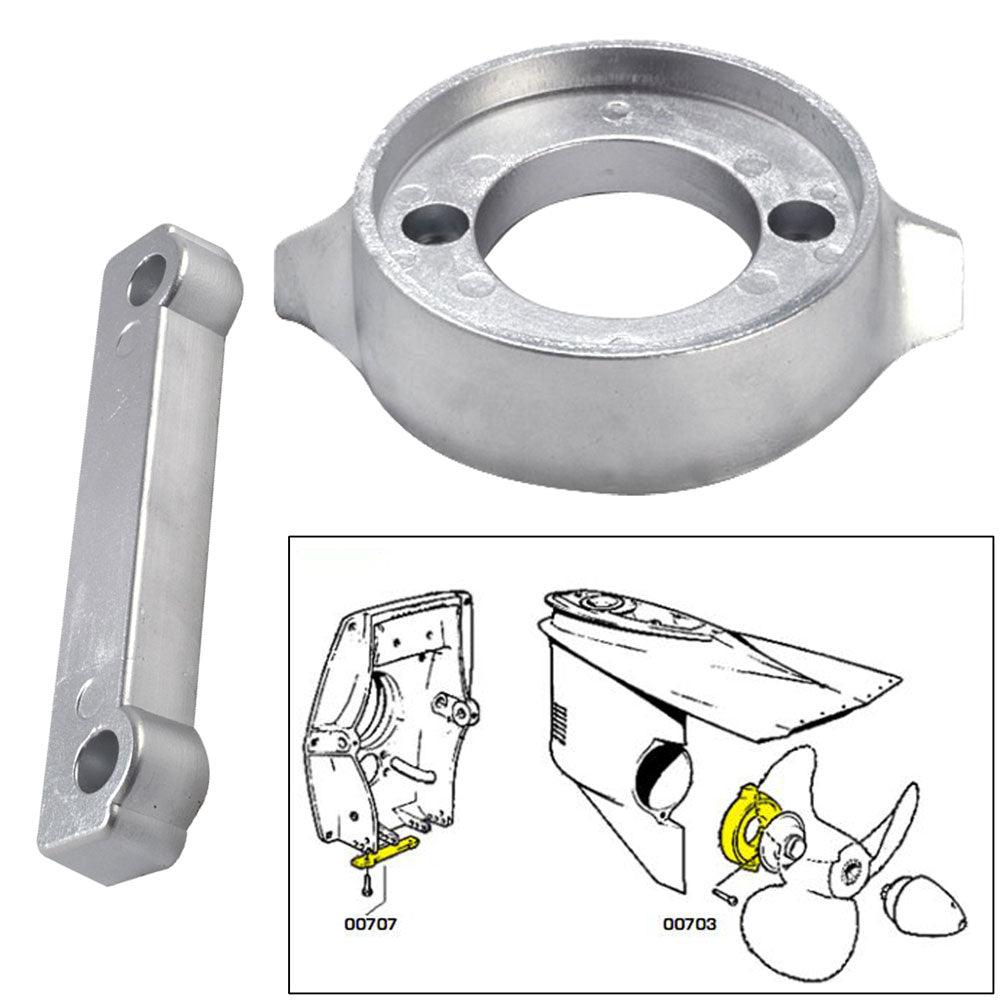 Tecnoseal Anode Kit w/Hardware - Volvo 280 - Zinc - Boat Gear USA