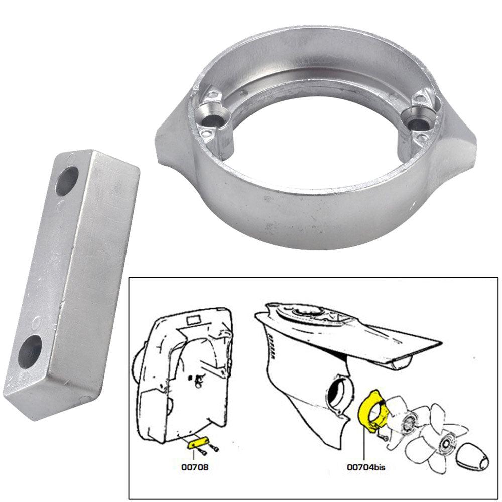 Tecnoseal Anode Kit w/Hardware - Volvo Duo-Prop 290 - Zinc - Boat Gear USA