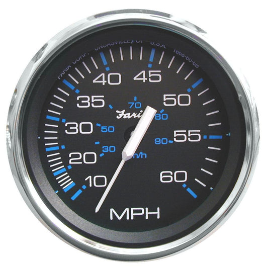 Faria Chesapeake Black 4" Speedometer - 60MPH (Pitot) - Boat Gear USA