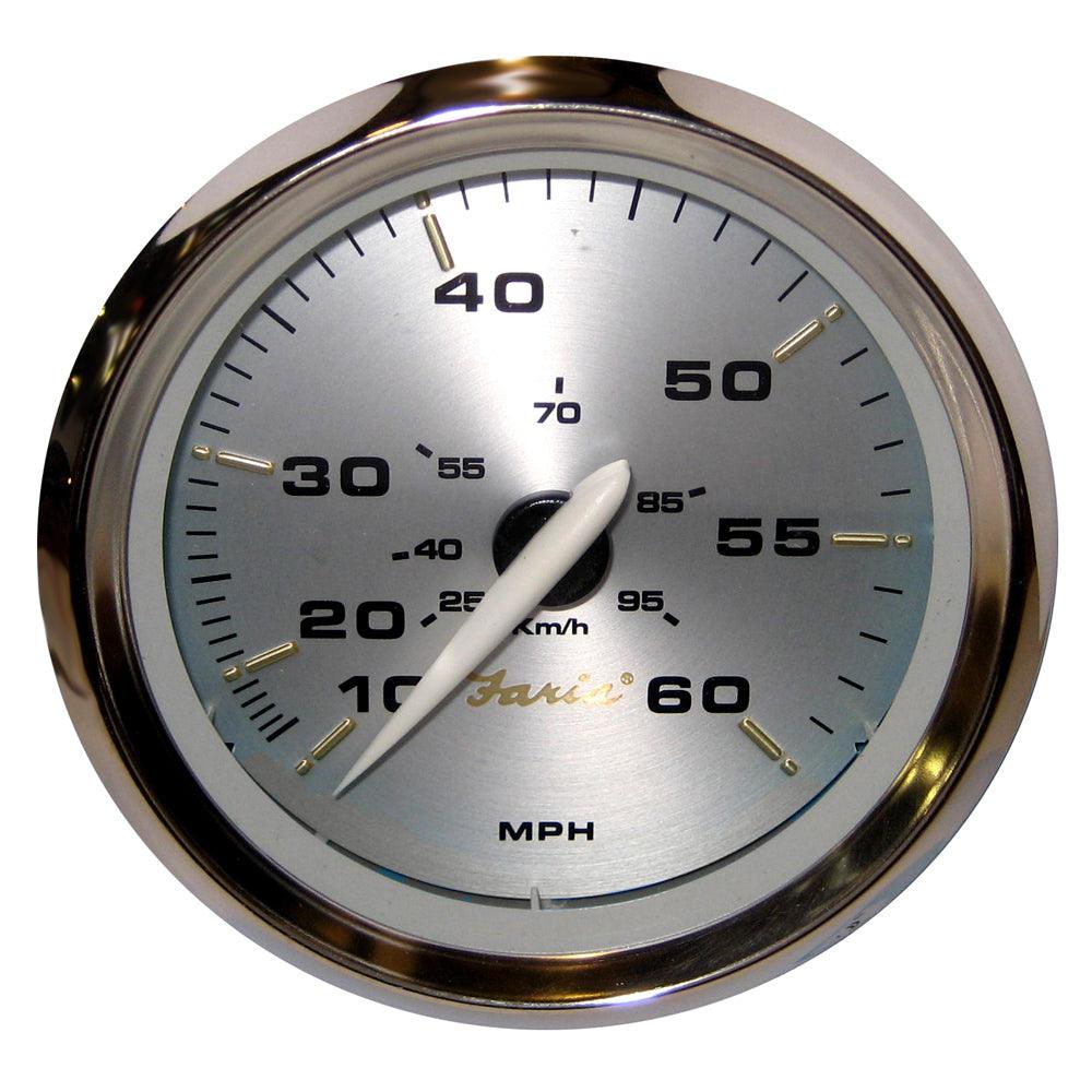 Faria Kronos 4" Speedometer - 60MPH (Mechanical) - Boat Gear USA