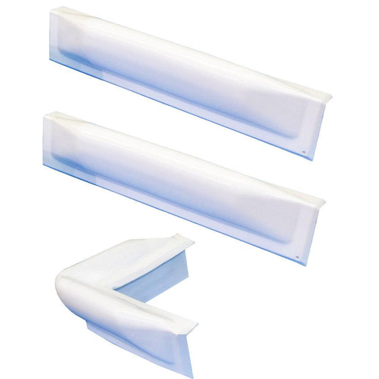 Dock Edge 3 Piece Dock Bumper Kit - 1 Corner Piece, 2 18" Straight Pieces - Boat Gear USA