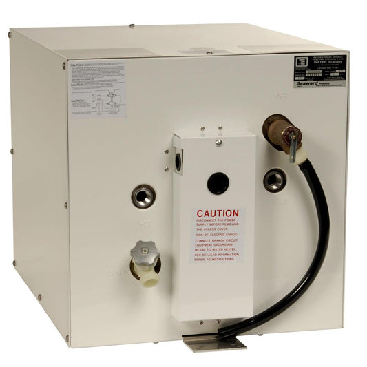 Whale Seaward 11 Gallon Hot Water Heater w/Rear Heat Exchanger - White Epoxy - 120V - 1500W - Boat Gear USA