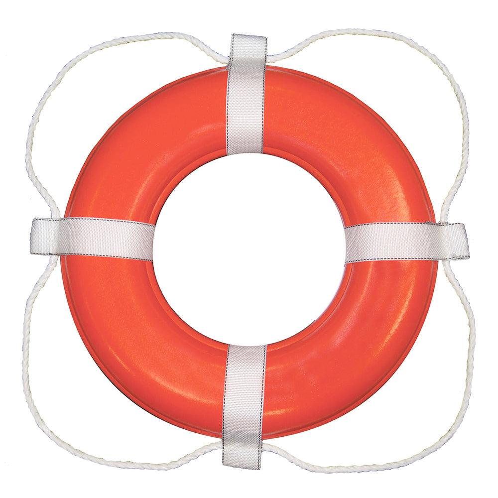 Taylor Made Foam Ring Buoy - 30" - Orange w/White Grab Line - Boat Gear USA