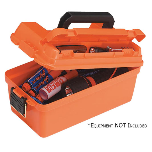 Plano Small Shallow Emergency Dry Storage Supply Box - Orange - Boat Gear USA