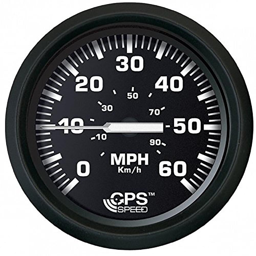 Faria Euro Black 4" Speedometer 60MPH (GPS) - Boat Gear USA