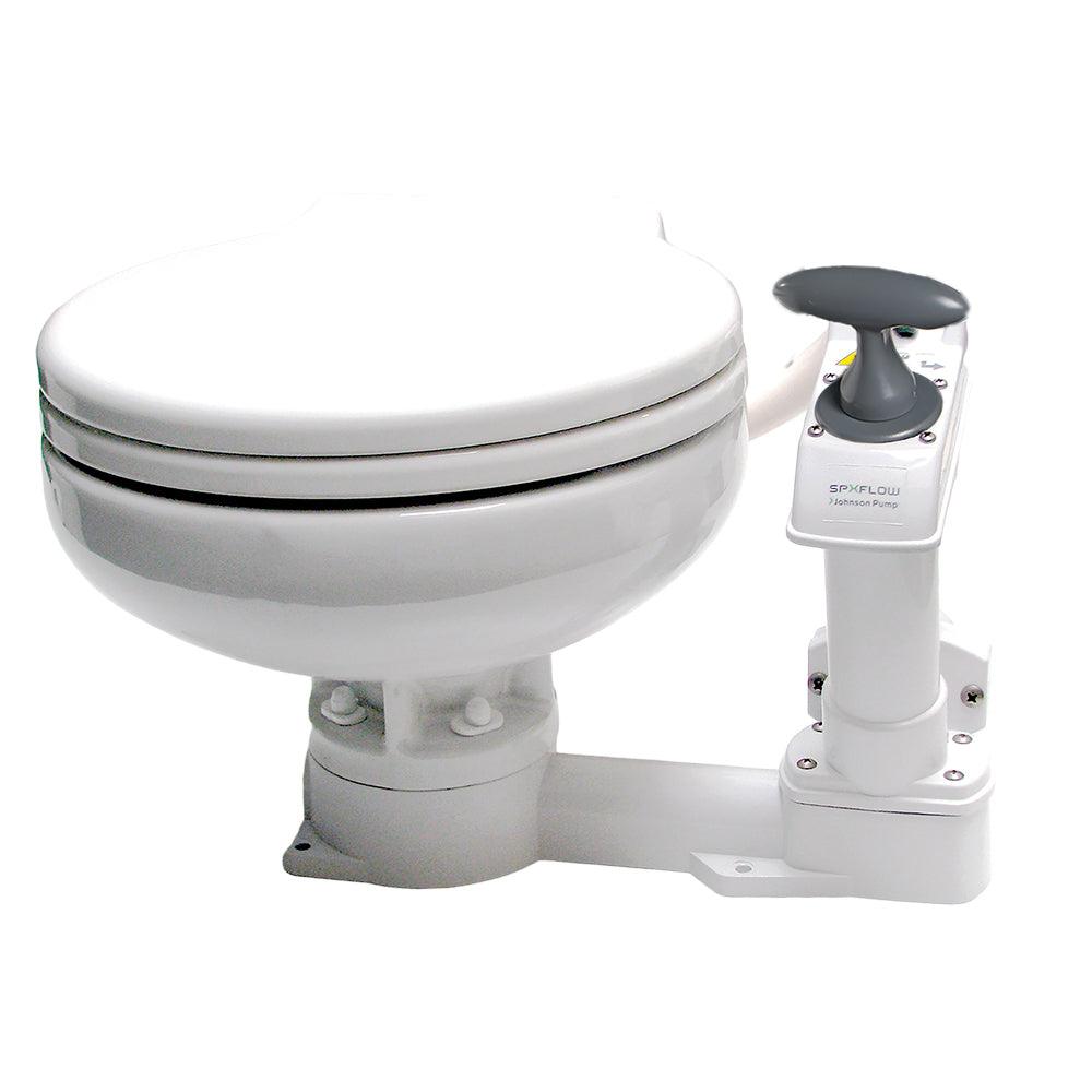 Johnson Pump AquaT™ Manual Marine Toilet - Super Compact - Boat Gear USA