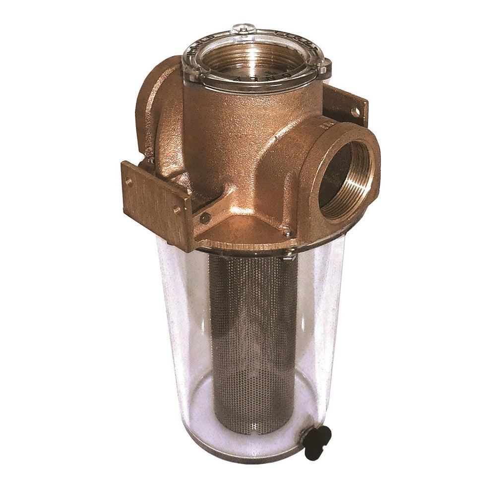 GROCO ARG-500 Series 1/2" Raw Water Strainer w/Stainless Steel Basket - Boat Gear USA