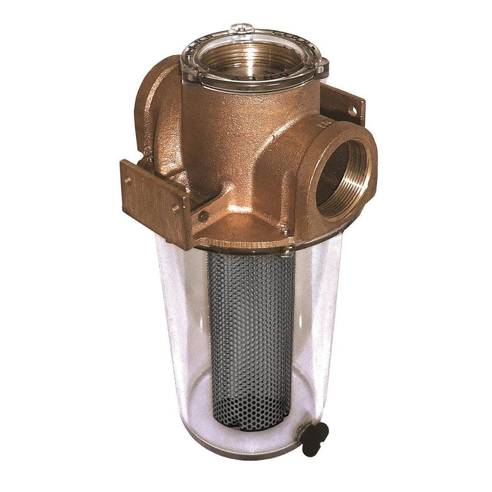 GROCO ARG-500 Series 1/2" Raw Water Strainer w/Monel Basket - Boat Gear USA