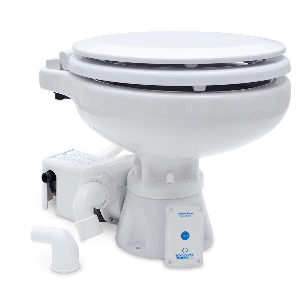 Albin Pump Marine Toilet Standard Electric EVO Compact Low - 12V - Boat Gear USA