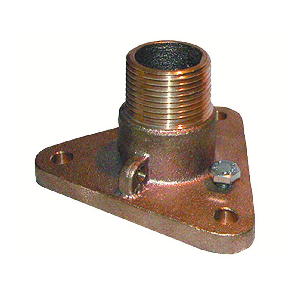 GROCO 2" Bronze NPS to NPT Flange Adapter - Boat Gear USA