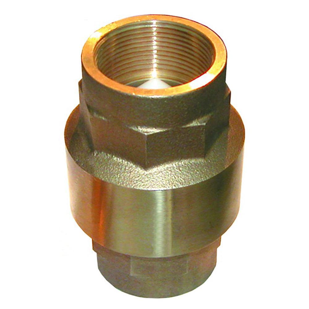 GROCO 3/4" Bronze In-Line Check Valve - Boat Gear USA