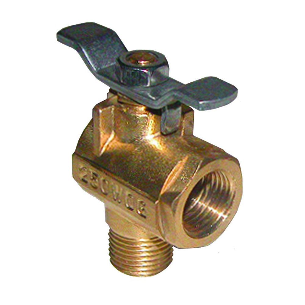 GROCO 1/2" NPT 90° Bronze Fuel Valve - Boat Gear USA