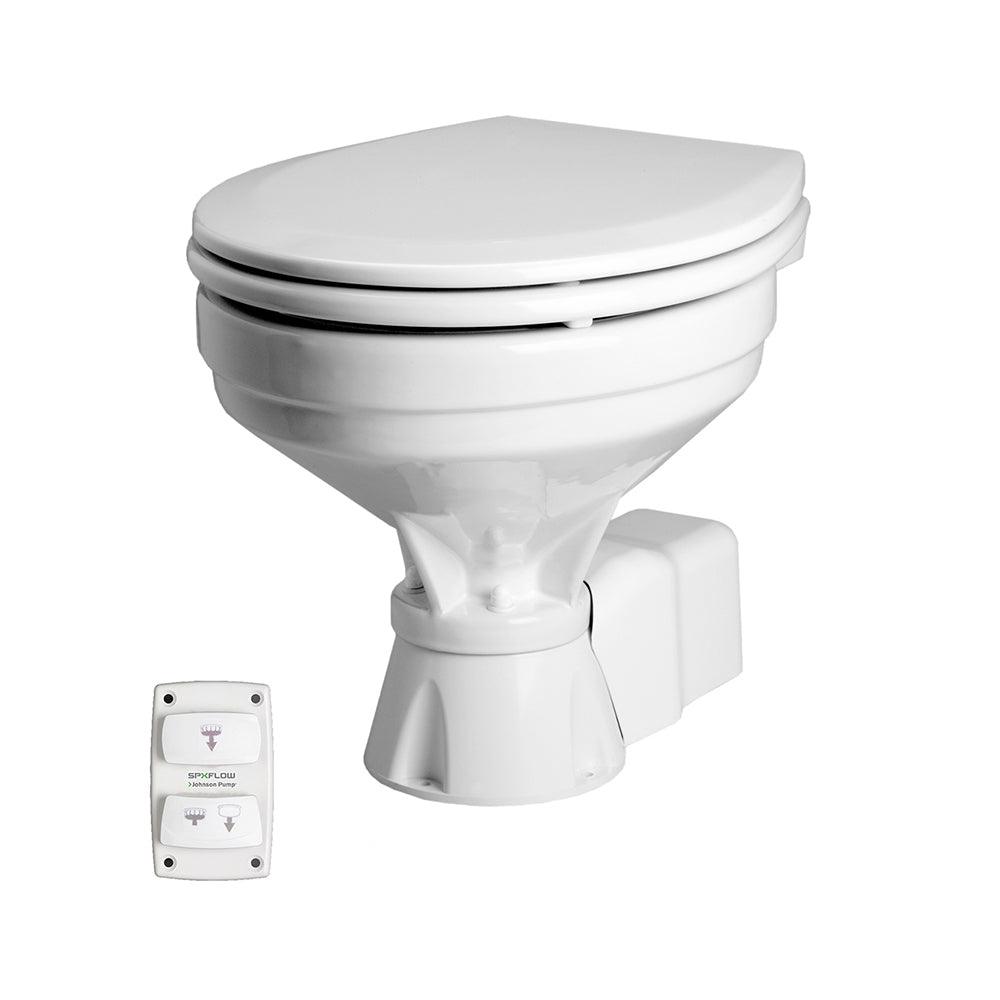 Johnson Pump Aqua T Toilet - Electric - Comfort - 12V w/Solenoid - Boat Gear USA