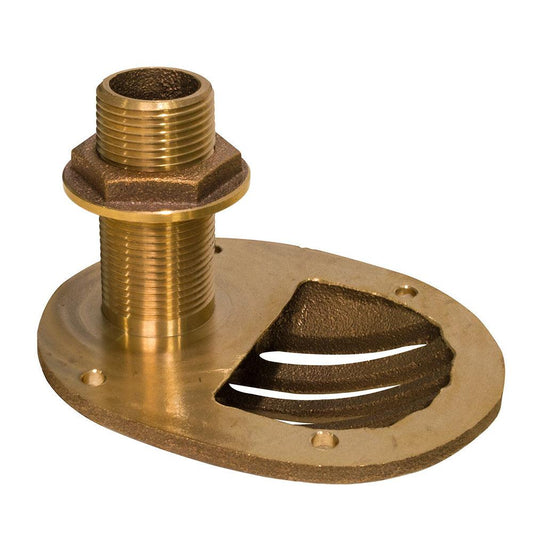 GROCO 1-1/4" Bronze Combo Scoop Thru-Hull w/Nut - Boat Gear USA