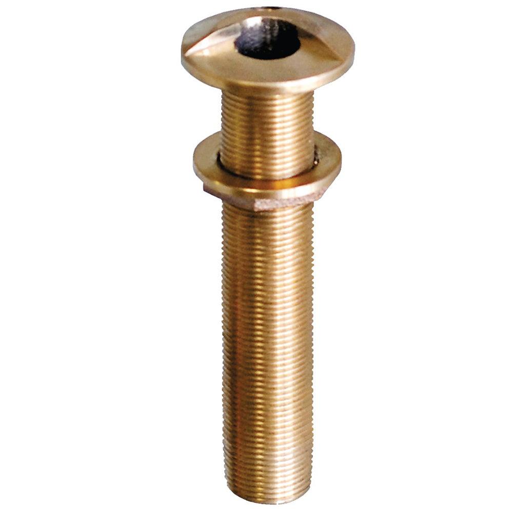 GROCO 1" Bronze Extra Long High Speed Thru-Hull Fitting w/Nut - Boat Gear USA