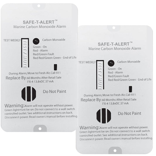 Safe-T-Alert FX-4 Carbon Monoxide Alarm - 2-Pack - Boat Gear USA