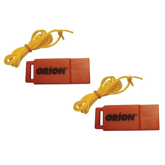 Orion Safety Whistle w/Lanyards - 2-Pack - Boat Gear USA