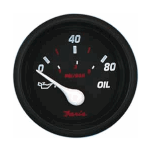 Faria Professional Red 2" Oil Pressure Gauge - Boat Gear USA