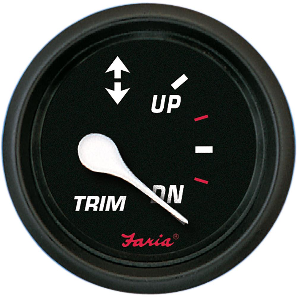 Faria Professional Red 2" Trim Gauge - Boat Gear USA