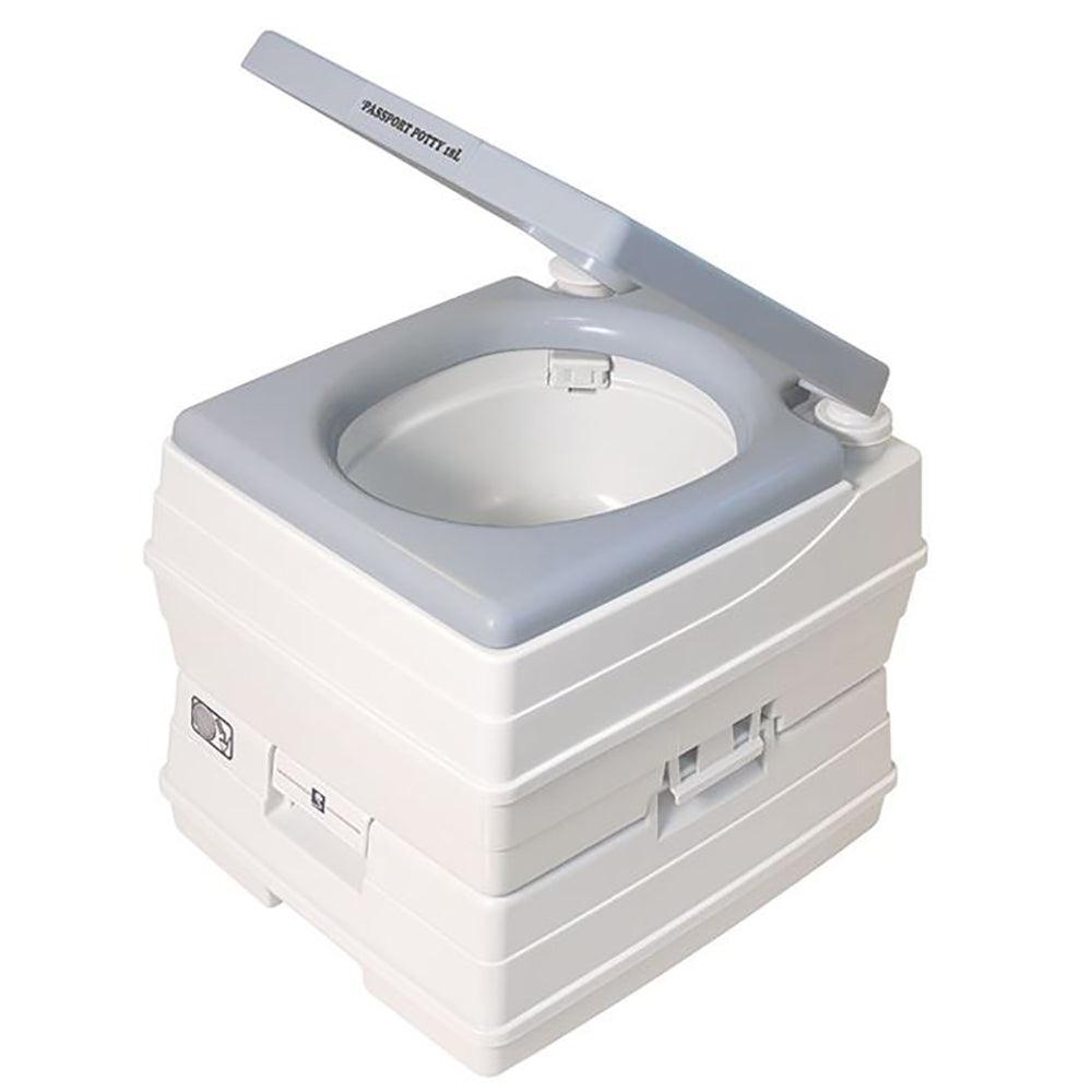 Dock Edge Passport Potty Portable Toilet - Grey - 18L - Boat Gear USA