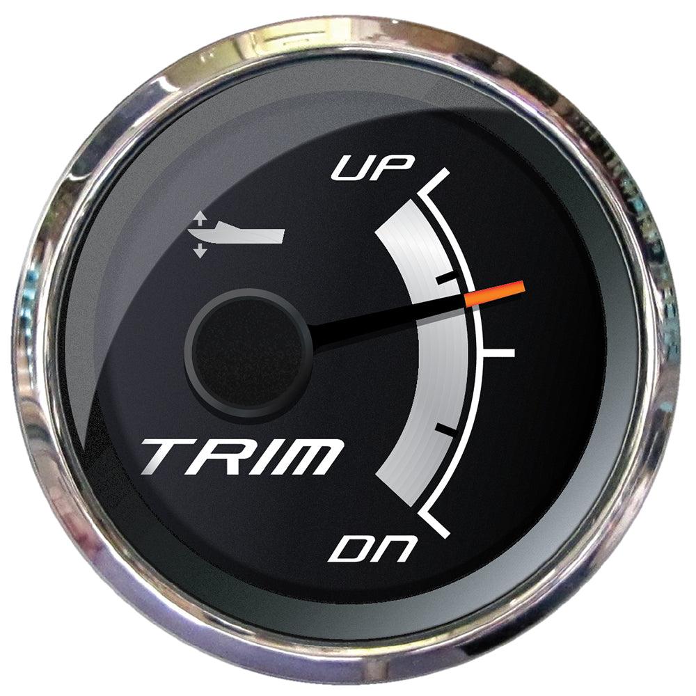 Faria Platinum 2" Trim Gauge f/Mercury, Mariner, Mercruiser, Volvo DP, Yamaha 2001 & Newer - Boat Gear USA