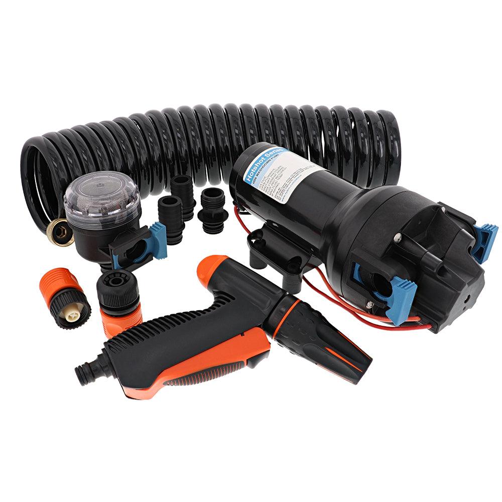 Jabsco HotShot HD6 Heavy Duty Washdown Pump w/25' HoseCoil - 12V - 6 GPM - 70 PSI - Boat Gear USA